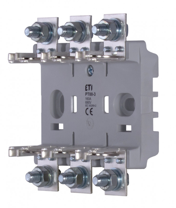 Тримач запобіжника PT 00 3p 160A (M8-M8), фото 1