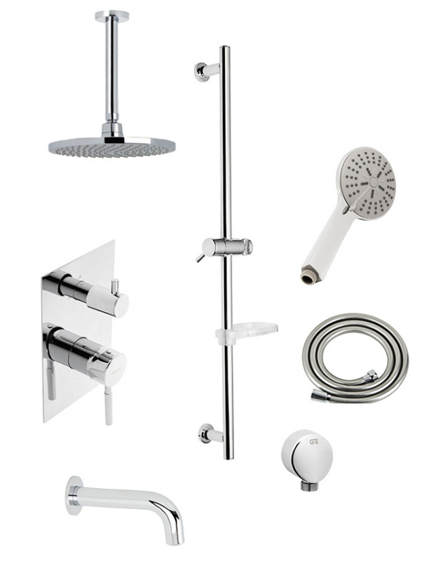 душова система зі змішувачем для ванни