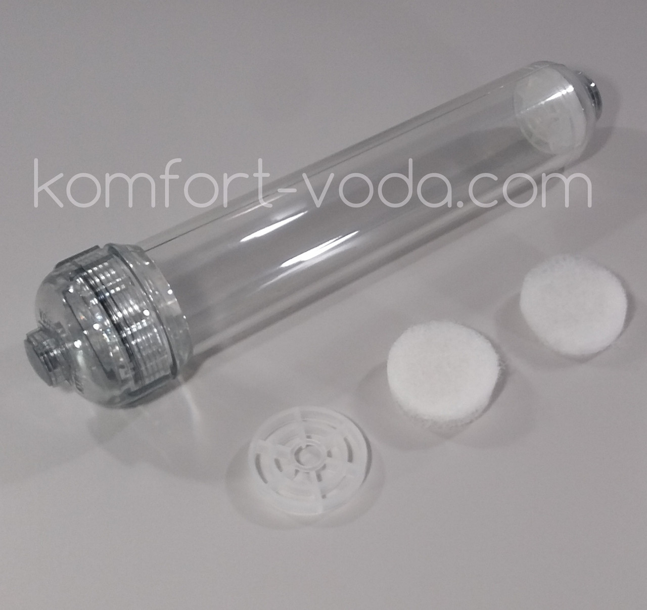 Прозорий лінійний корпус картриджа Aquafilter AICRO-E-2CL-THR