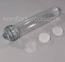 Прозорий лінійний корпус картриджа Aquafilter AICRO-E-2CL-THR