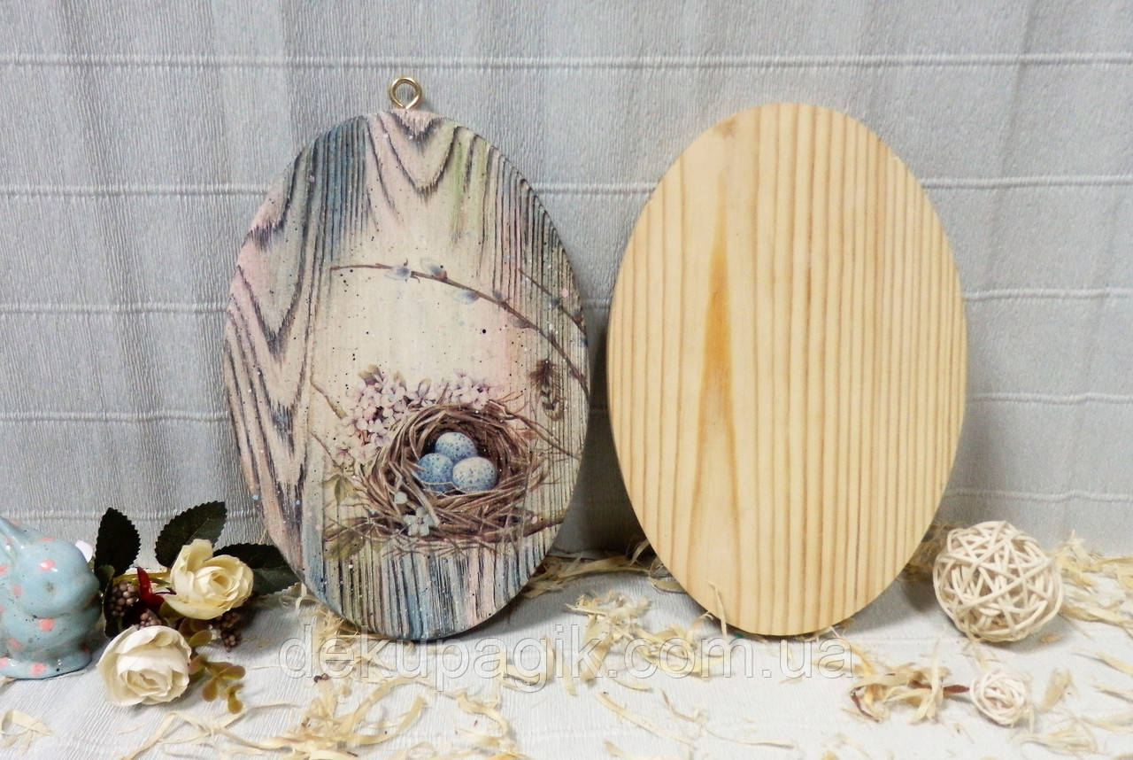 Панно Овал 21х14,5 см, сосна., фото 1