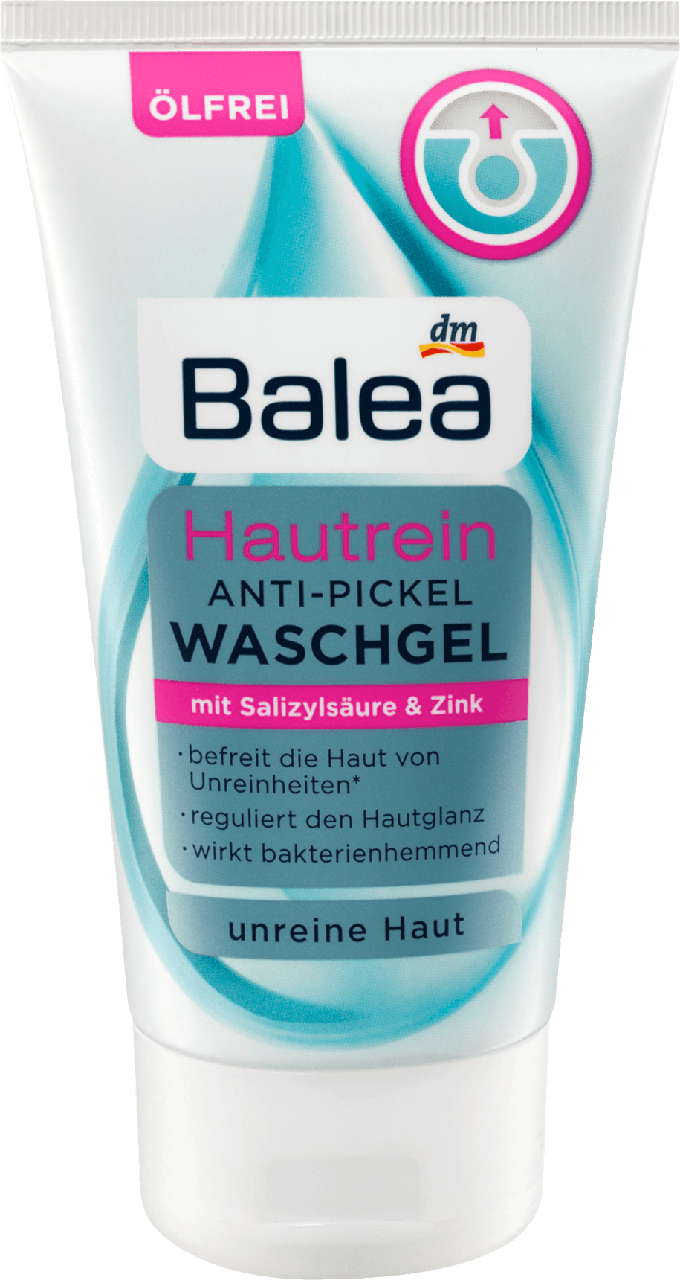 Антибактеріальний гель для вмивання обличчя Balea Hautrein Soft & Clear Anti-Pickel, 150 мл.
