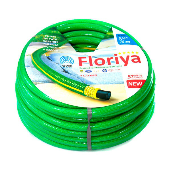 Шланг поливальний Evci Plastik Флорія діаметр 3/4 дюйма, довжина 20 м (FL 3/4 20)