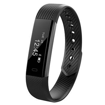 ➤Фітнес-браслет Smart Band ID115 Black наручний із крокоміром відтворення часу шт.