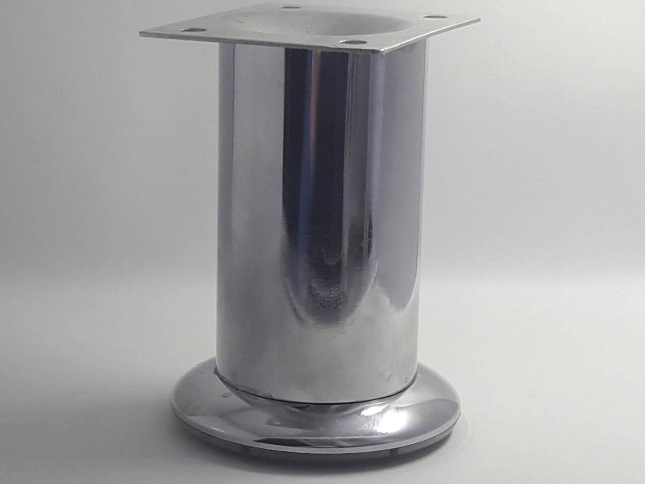 Ніжка меблева циліндр h = 140 мм, d = 45 мм хром, фото 1