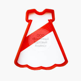 3D-форми для пряників — Вирубка "Плаття No2" 8 см