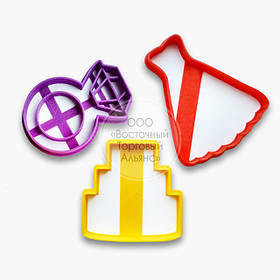 3D-форми для пряників — Набір вирубок "Весілля"