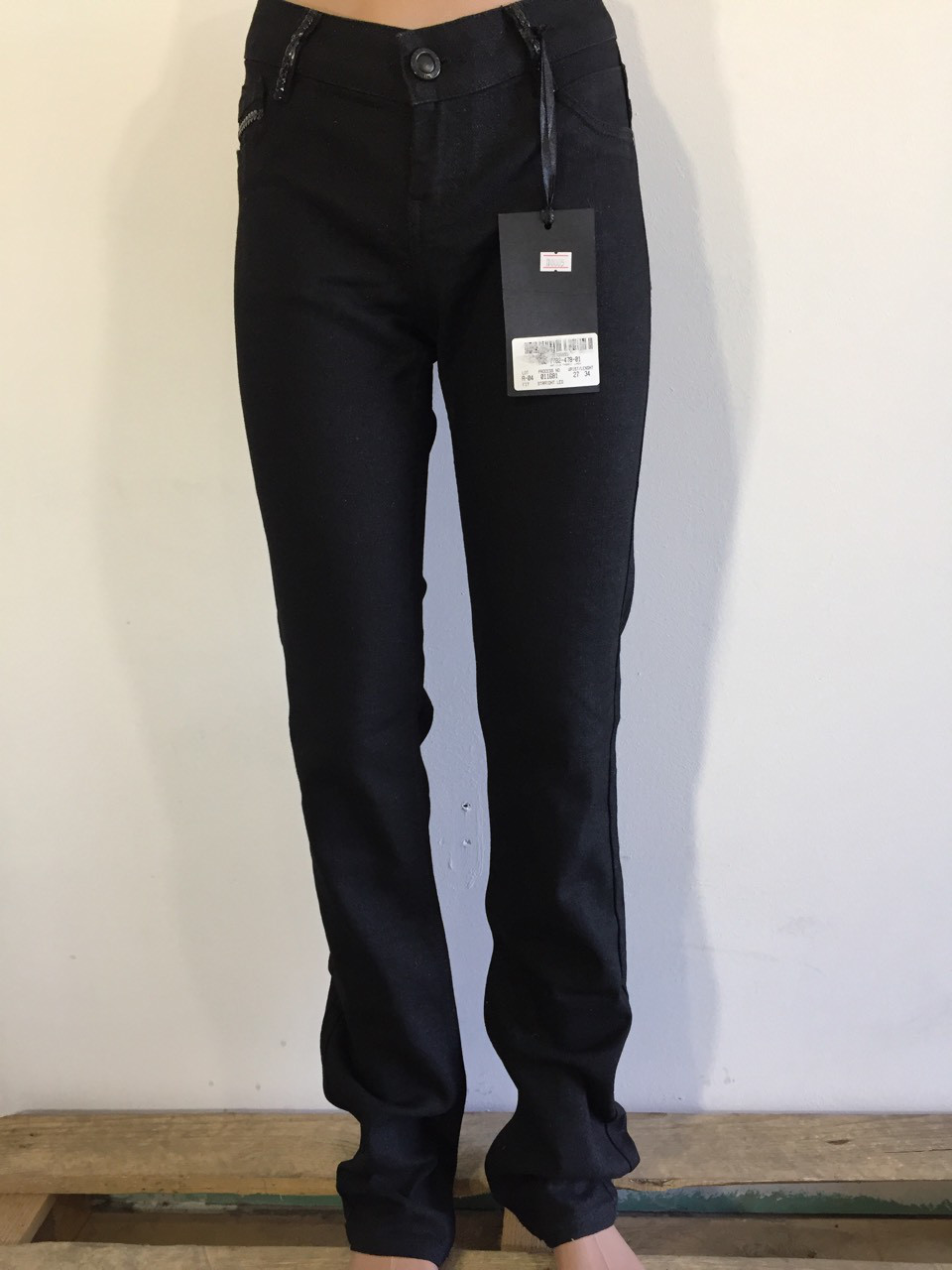 Джинси жіночі 011681 чорні 27