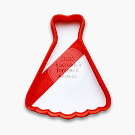 3D форми для пряників — Вирубка "Плаття No1" 10 см