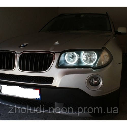 АНГЕЛЬСЬКІ ОЧЕНЯТА на бмв Е83. Angel eyes CCFL BMW E83. Колір - БІЛІ