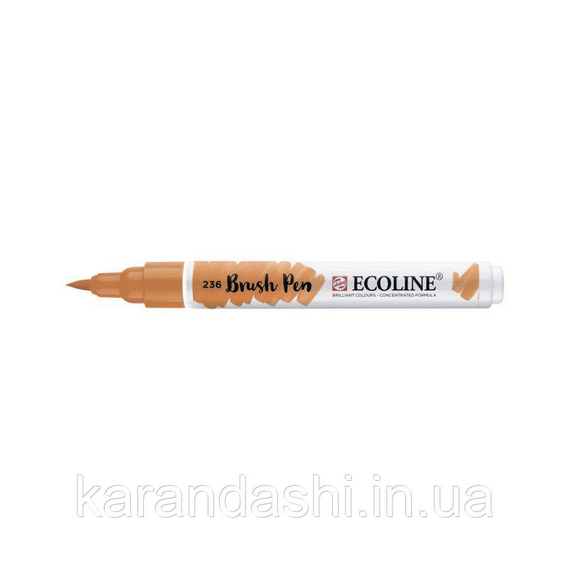 Ручка-пензлик Ecoline Brushpen (236), Помаранчева світла, Royal Talens
