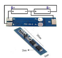 BMS 2S 3A 3.7V Li-ion 18650 Контролер Заряджання Розряджання Плата захисту