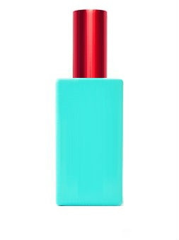 Бірюзовий флакон Арт 40 мл з металевим спреєм червоний, фото 1