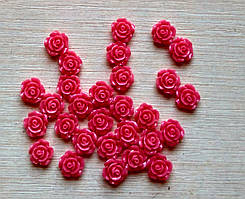 Серединка акрилова — Яскраво-рожева троянда малятка р-р — 9 мм