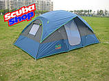 Чотиримісна намет Green Camp 1100, двошарова (розміри 380х210х170 см), фото 4