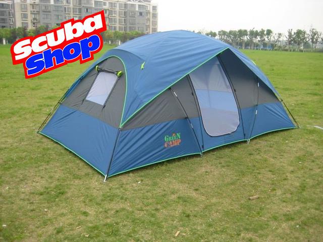 Чотиримісна намет Green Camp 1100, двошарова (розміри 380х210х170 см)