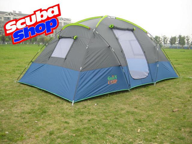 Чотиримісна намет Green Camp 1100, двошарова (розміри 380х210х170 см)