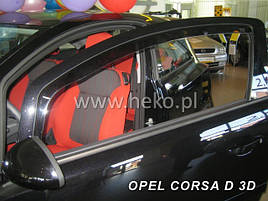 Дефлектори вікон (вітровики) OPEL CORSA 3d 2006r→(HEKO)