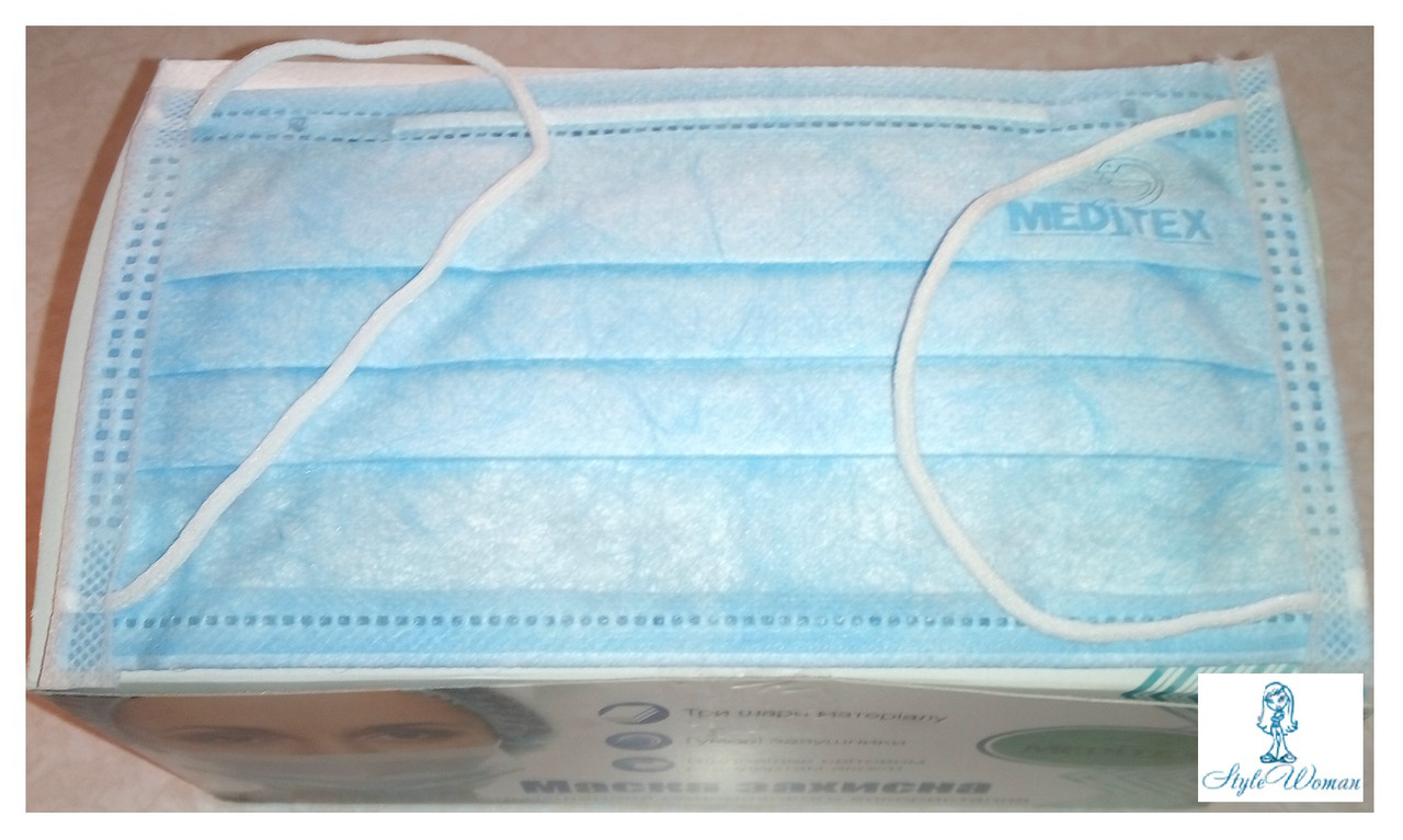 Захисна маска для обличчя Meditex Маски пов'язки для обличчя