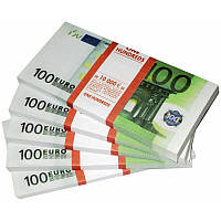 Пачка денег сувенир по 100 евро