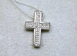 Хрест із камінням срібло 925 проби АРТ3205