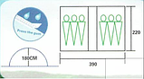 Намет шестимісна Coleman 1500, двошарова (розміри 390х220х180 см), фото 3
