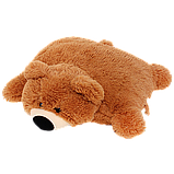 Подушка-іграшка Ведмедик 55 см коричнева, фото 2