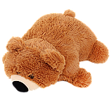 Подушка-іграшка Ведмедик 55 см коричнева, фото 6