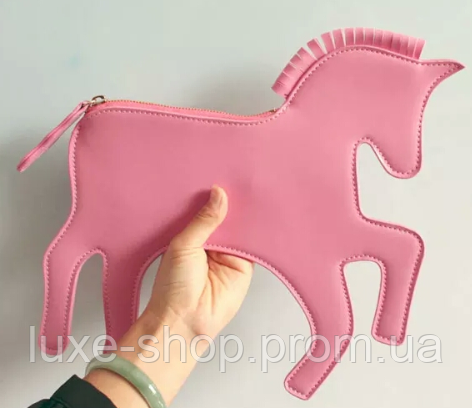 "Єдиноріг" - оригінальна жіноча / дитяча сумочка з ручкою, Сумка повсякденна рожевого кольору для дівчинки