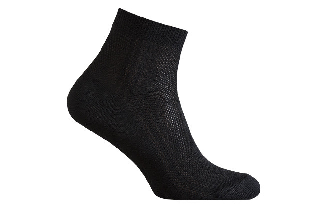 Шкарпетки чоловічі бавовняні Лео Класик Сітка Чорна