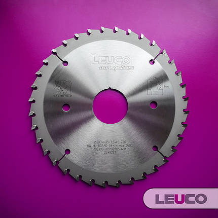 200x4,85-5,65x3,5x45, Z=36 Підрізна дискова пила Leuco - nn-System для пильних центрів, фото 1