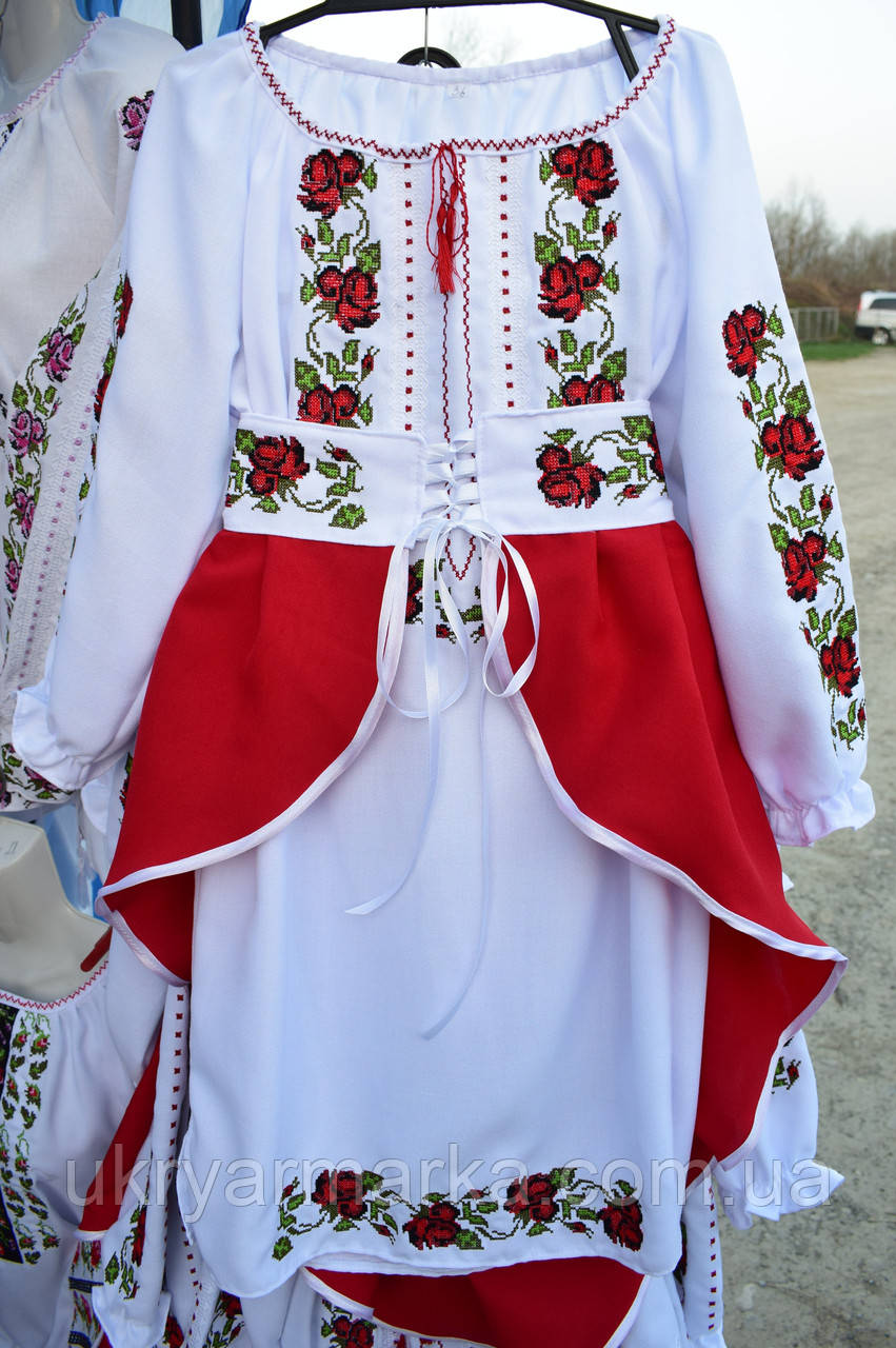 Вишитий комплект для дівчинки "Настя"
