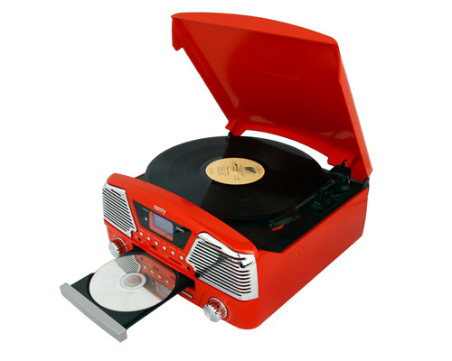 Музичний центр програвач вінілу Camry CR 1134 red