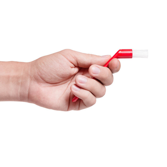 Щётка для чистки групп кофемашини и кофемолки красная Щётка для чистки групп кофемашини и кофемолки красная