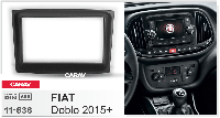 2-DIN переходная рамка FIAT Doblo 2015+, CARAV 11-636