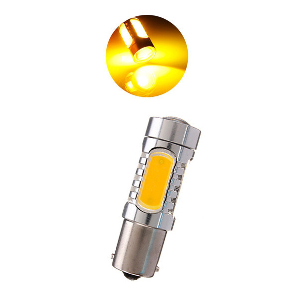 Автолампи жовті P21W COB LED BA156 1156 габарити повороти світлодіодні лампи поворотники для авто лампа поворотів лед світлодіодна