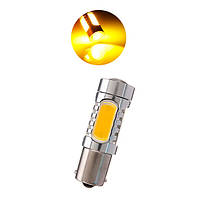 Автолампи жовті P21W COB LED BA156 1156 габарити повороти світлодіодні лампи поворотники для авто лампа поворотів лед світлодіодна
