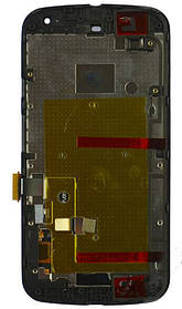 LCD-модуль у рамці Motorola XT1062, XT1063, XT1064, XT1068 чорний