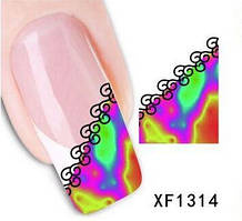 Наклейки для нігтів XF1314