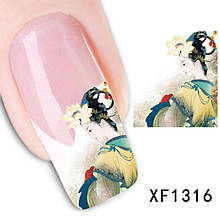 Наклейки для нігтів XF1316
