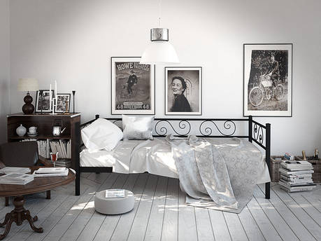 Металеве ліжко диван Амарант фабрика Tenero, фото 2