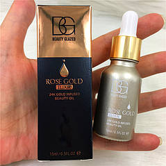 Праймер, зволожуюче масло для особи Beauty Glazed ROSE GOLD ELIXIR 15 мл, фото 3