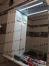 Дзеркало для ванної кімнати Сімпл-Білий 70-17 LED Ліве ПІК, фото 3