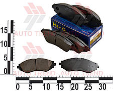 Колодка гальмівна передня DAEWOO, CHEVROLET LANOS 14", NEXIA, NUBIRA, TACUMA, LACETTI (без дат. ізн.) диск.