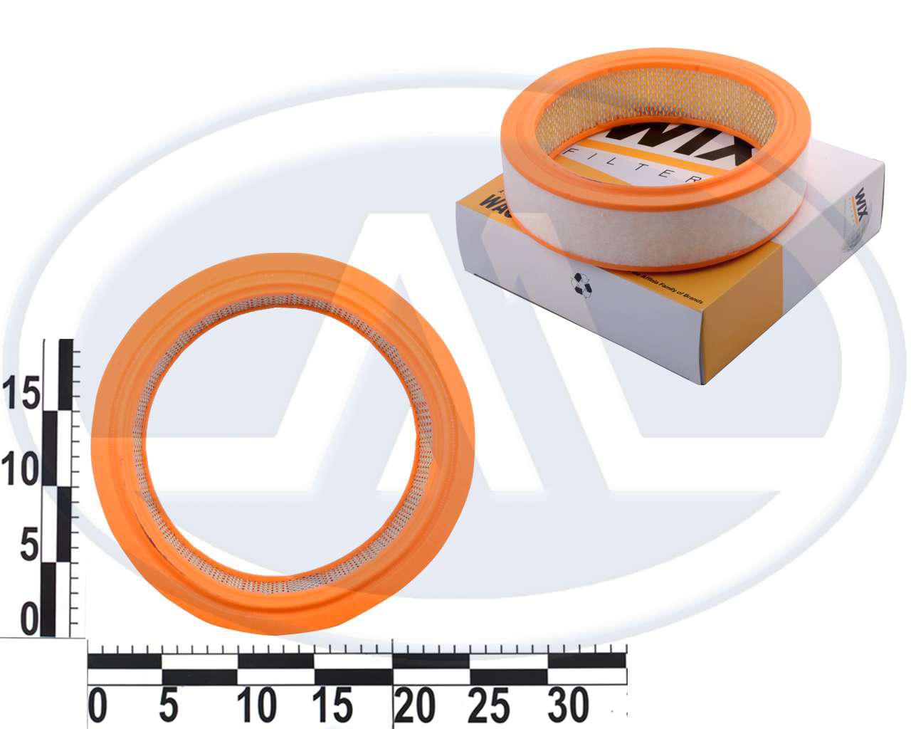 Фільтр повітряний ВАЗ 2101-07, 2108-099, 2121, 21213, М 412, ЗАЗ 1102 карбюраторний, круглий з предочистителем, інд. уп.