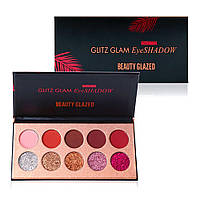 Палетка для макіяжу очей Beauty glazed GLITZ GLAM EyeSHADOW 10 кольорів