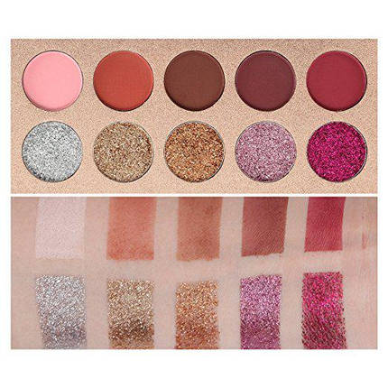 Палетка для макіяжу очей Beauty glazed GLITZ GLAM EyeSHADOW 10 кольорів, фото 3
