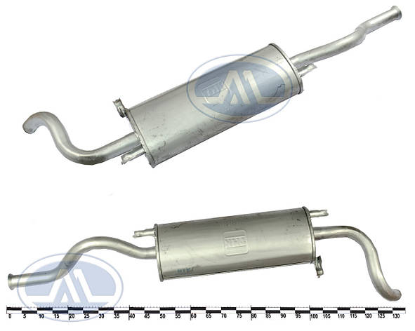 Глушник основний ВАЗ 2113-14, (закатаний) важкий, фото 1