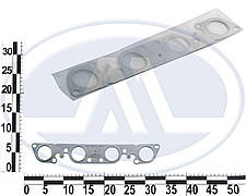 Прокладка колектора ВАЗ 21124 дв. 1,6 л 16 кл., 2х-шарова (випуск)
