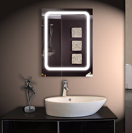 Дзеркало для ванної LED ver-3028 600х800, фото 2